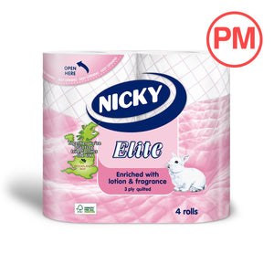 Nicky Elite Pink Toilet Tissue 4pk
