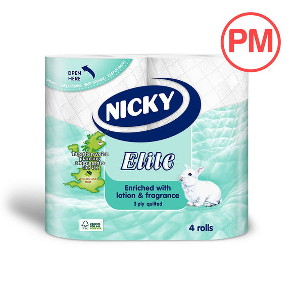 Nicky Elite Aloe Vera Toilet Tissue 4pk
